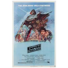 Vintage "The Empire Strikes Back" Original US Film Poster, Tom Jung, 1980