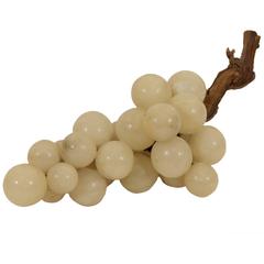 Retro Cream White Marble Decorative Grapes