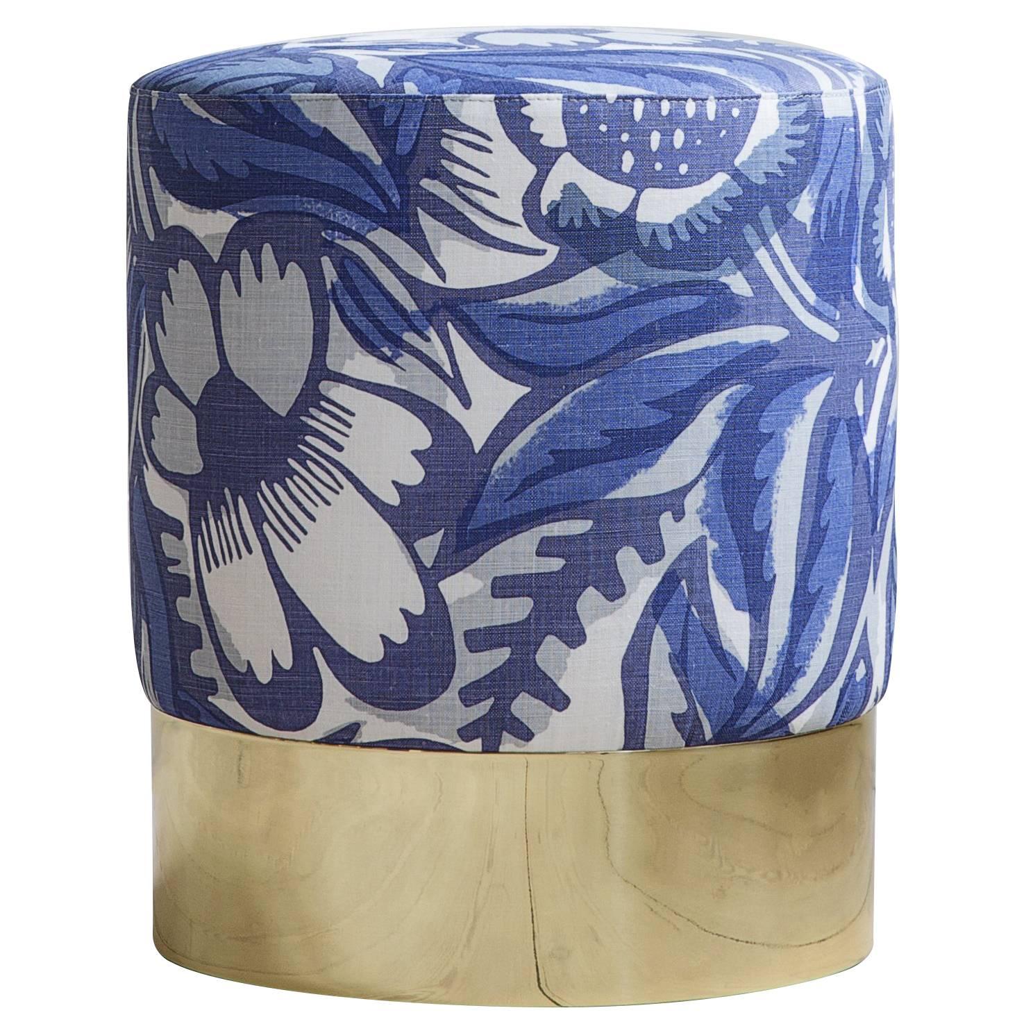 Azucena Stool in Printed Textile