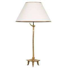 Gilded Bronze Lamp by Pierre Casenove