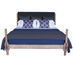 King-Sized Greydon Bed in Limed Walnut 5