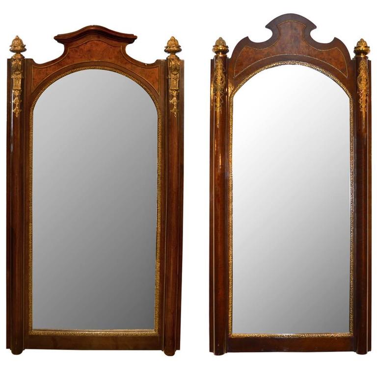 Pair of Empire Style Mirrors at 1stdibs