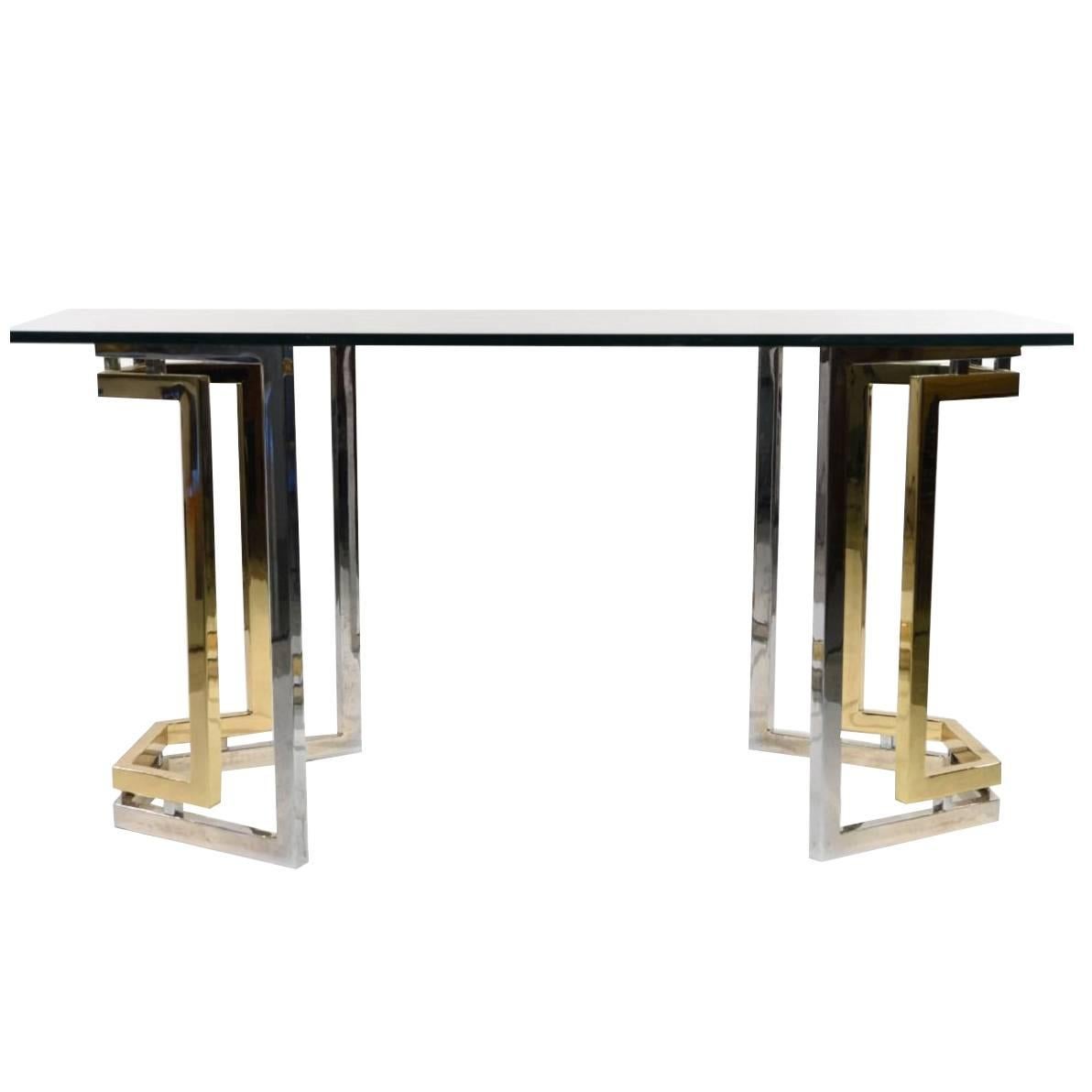 20th Century Desk or Dining Table in the Style of Romeo Rega
