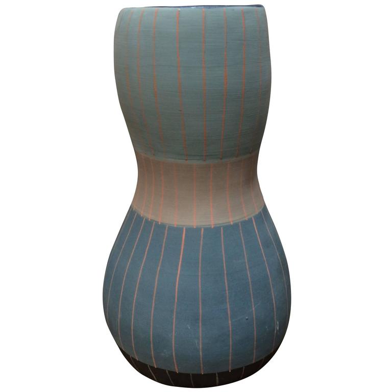 Vintage Inspired Design Vase, Thailand, Contemporary For Sale