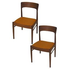 1960s Danish Teak Chairs by Kai Kristiansen, Pair