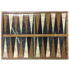 Vintage Brazilian Marble Backgammon Board
