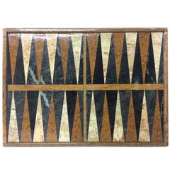 Vintage Brazilian Marble Backgammon Board