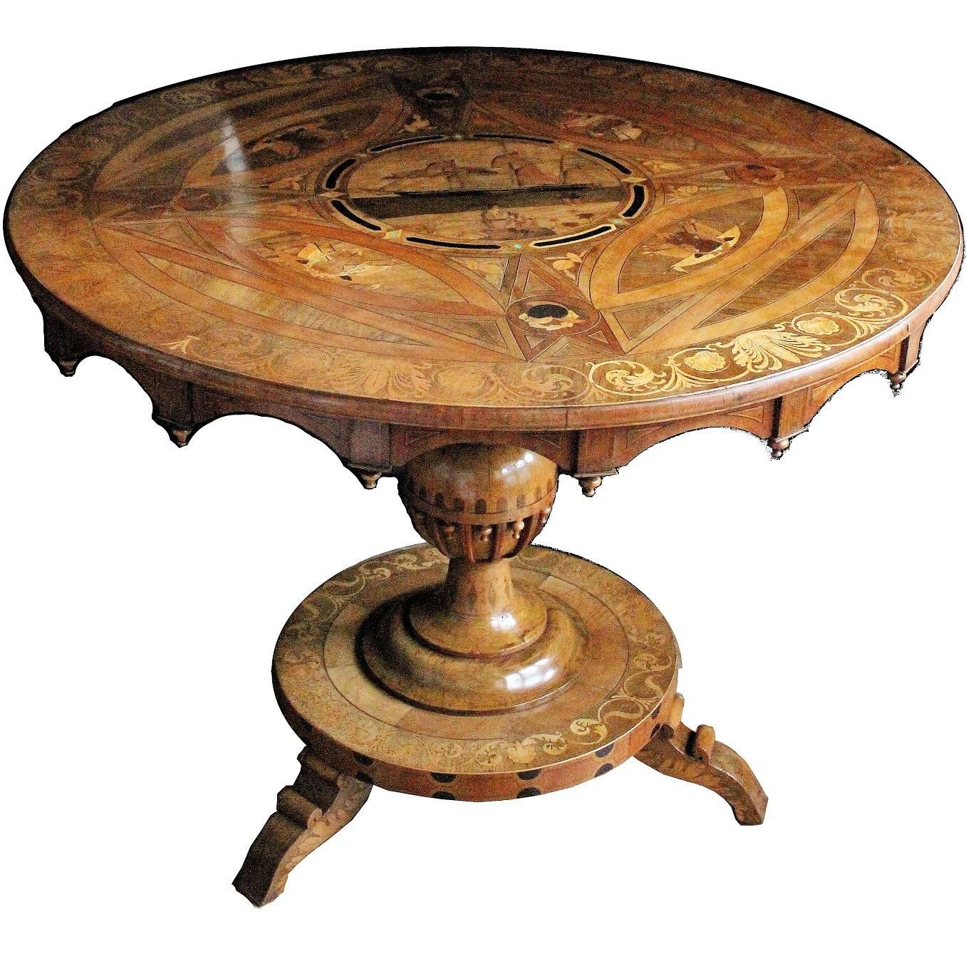 Rare Mid-19th Century Sorrento Centre Table For Sale