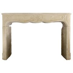 Louis XV Period Stone of Nancy Fireplace, 18th Century
