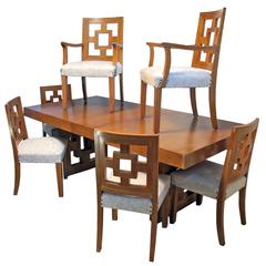 Modernist Teak Dining Table with 12 Matching Chairs 6