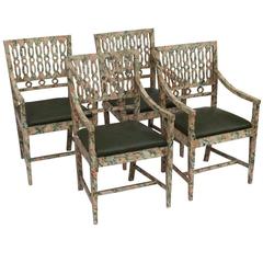 Set of Four Painted Fauteuils 7