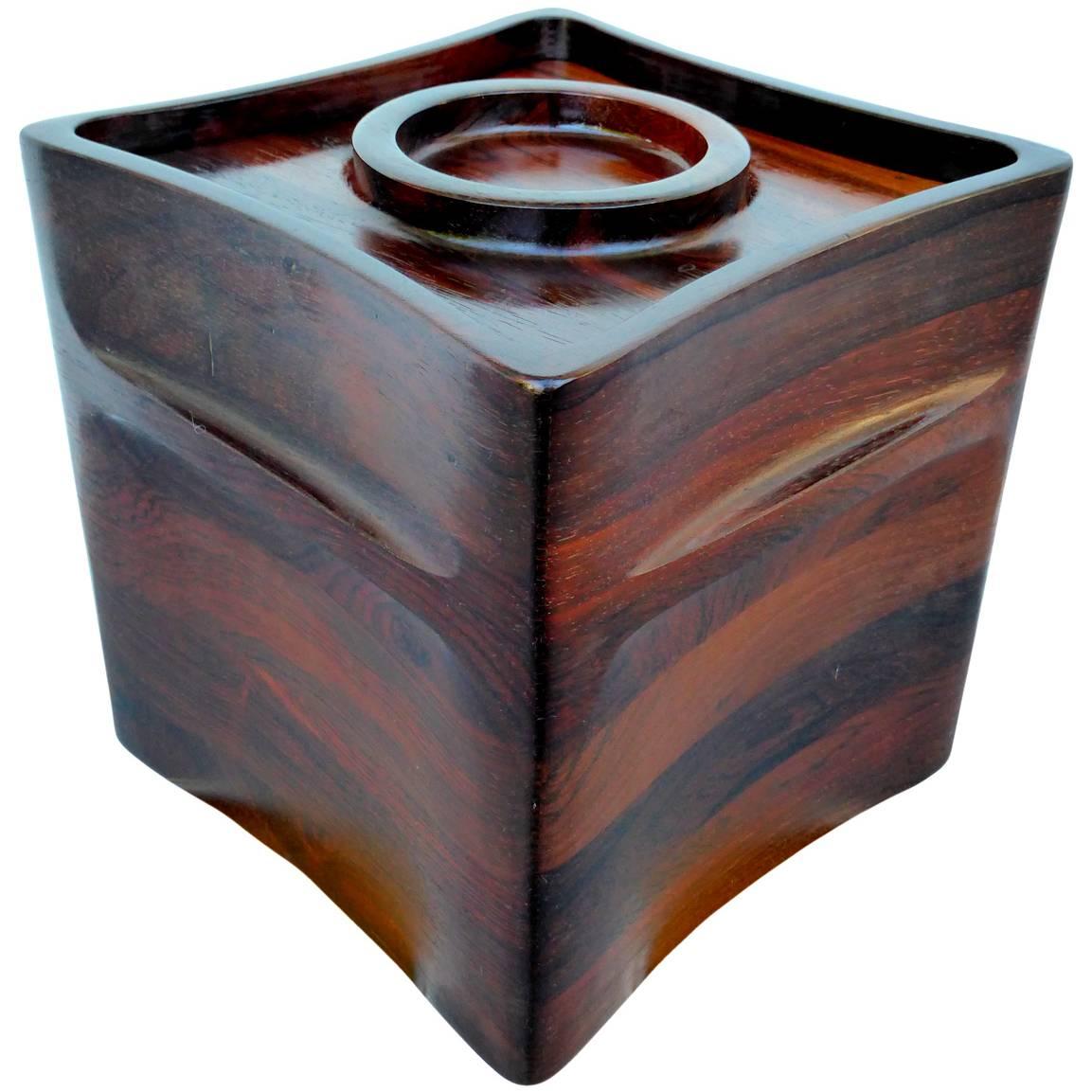 Rosewood Ice Bucket by Jens Quistgaard for Dansk For Sale