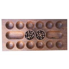 Teak Mancala Game by Danish Designer by Piet Hein for Skjøde of Skern