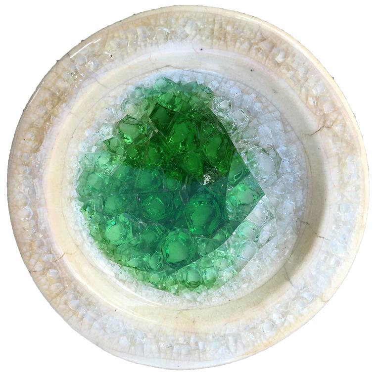 Waylande Gregory Fused Glass and Ceramic Small Bowl For Sale at 1stDibs waylande gregory bowl