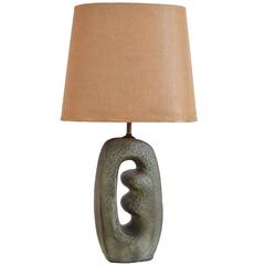 1950s Table Lamp with Sculptural Base