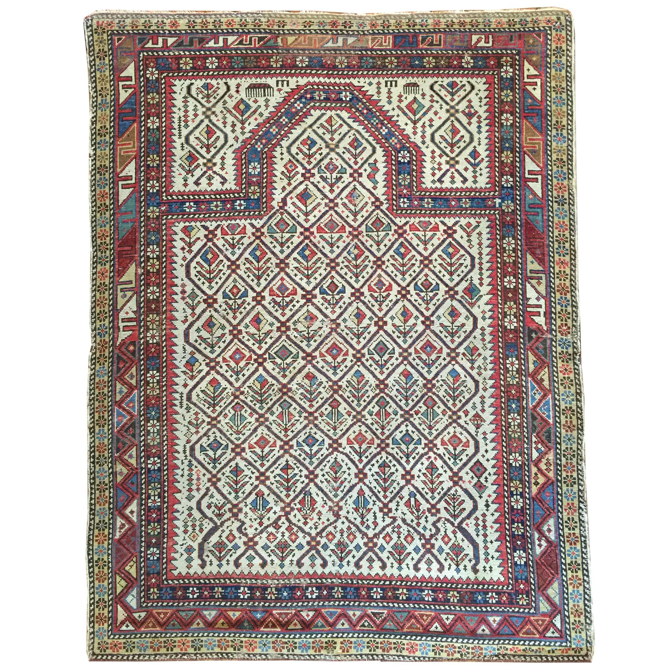 Wonderful 19th Century Prayer Rug