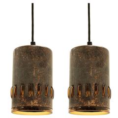 Pair of Mid-Century Ceiling Pendants by Nanny Still McKinney for AWF, 1970s