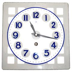 Enameled Wall Clock Art Nouveau Vienna Secession