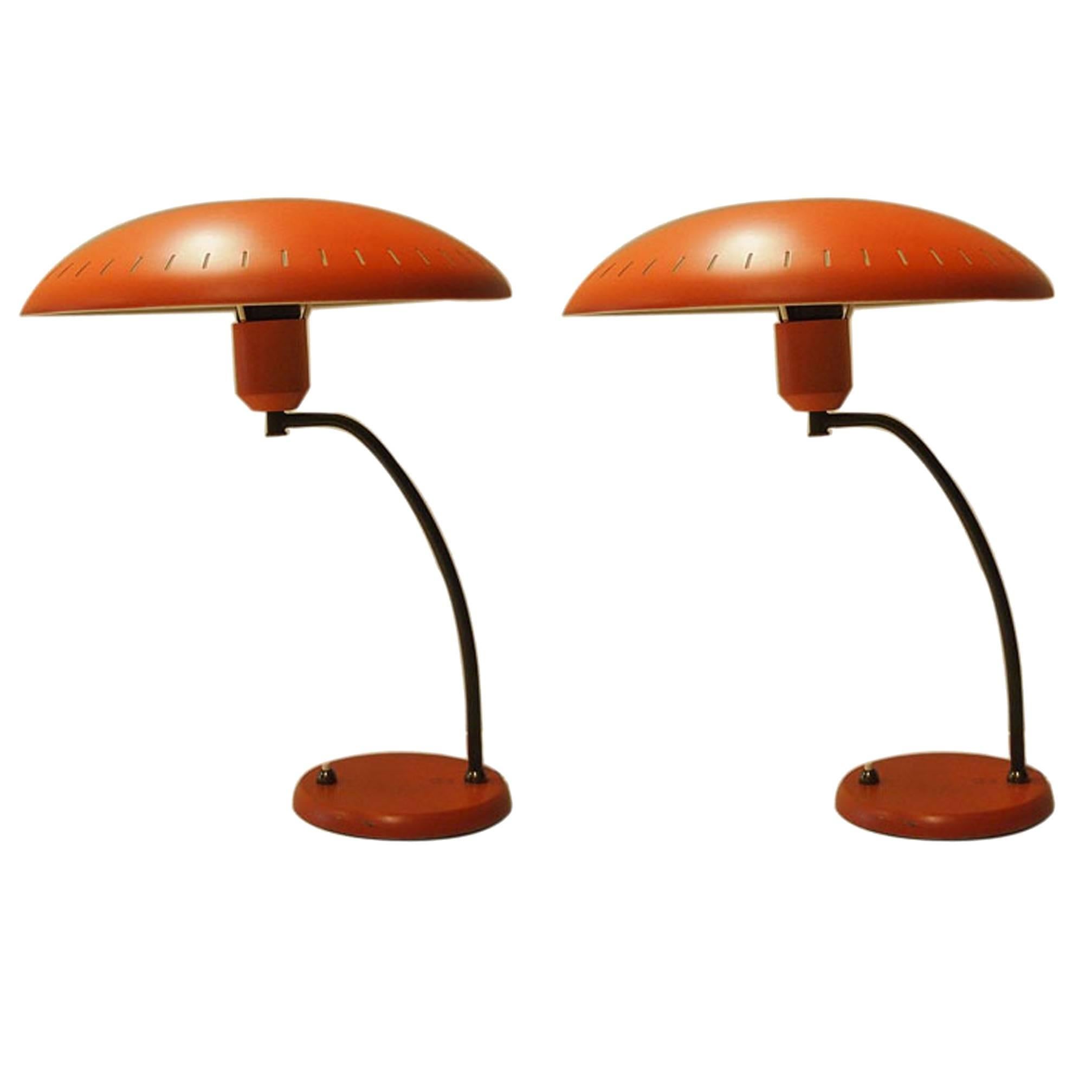 Pair of Louis Kalff Lamps for Phillips
