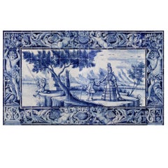 Antique 18th Century Portuguese Azulejos Mural