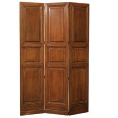 19th-20th Century Three-Panel Italian Wood Screen 9