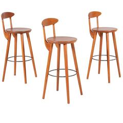 Kurt Østervig Bar Stools for Brande Møbelindustri