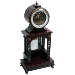 French Empire Mahogany Mantel Clock, circa 1820