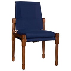 Navy Canvas Chatwin 02 Dining Chair - handcrafted by Richard Wrightman Design