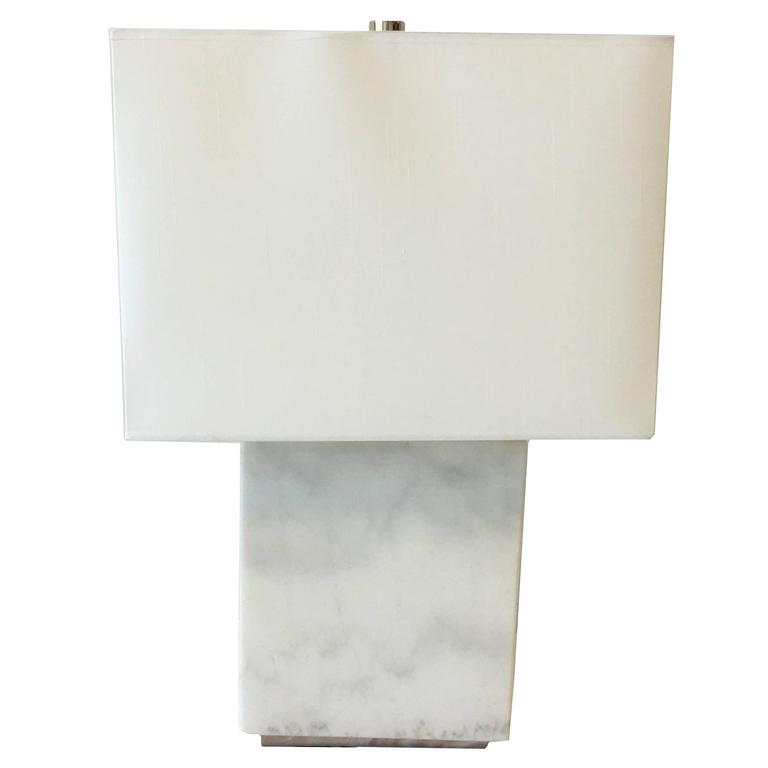 Ralph Lauren Modern Solid White Marble Lamp At 1stdibs Ralph Lauren Modern Solid White Marble Lamp For