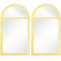 Karl Springer Pair of Mirrors with Speckled Lacquer, 1970s 9