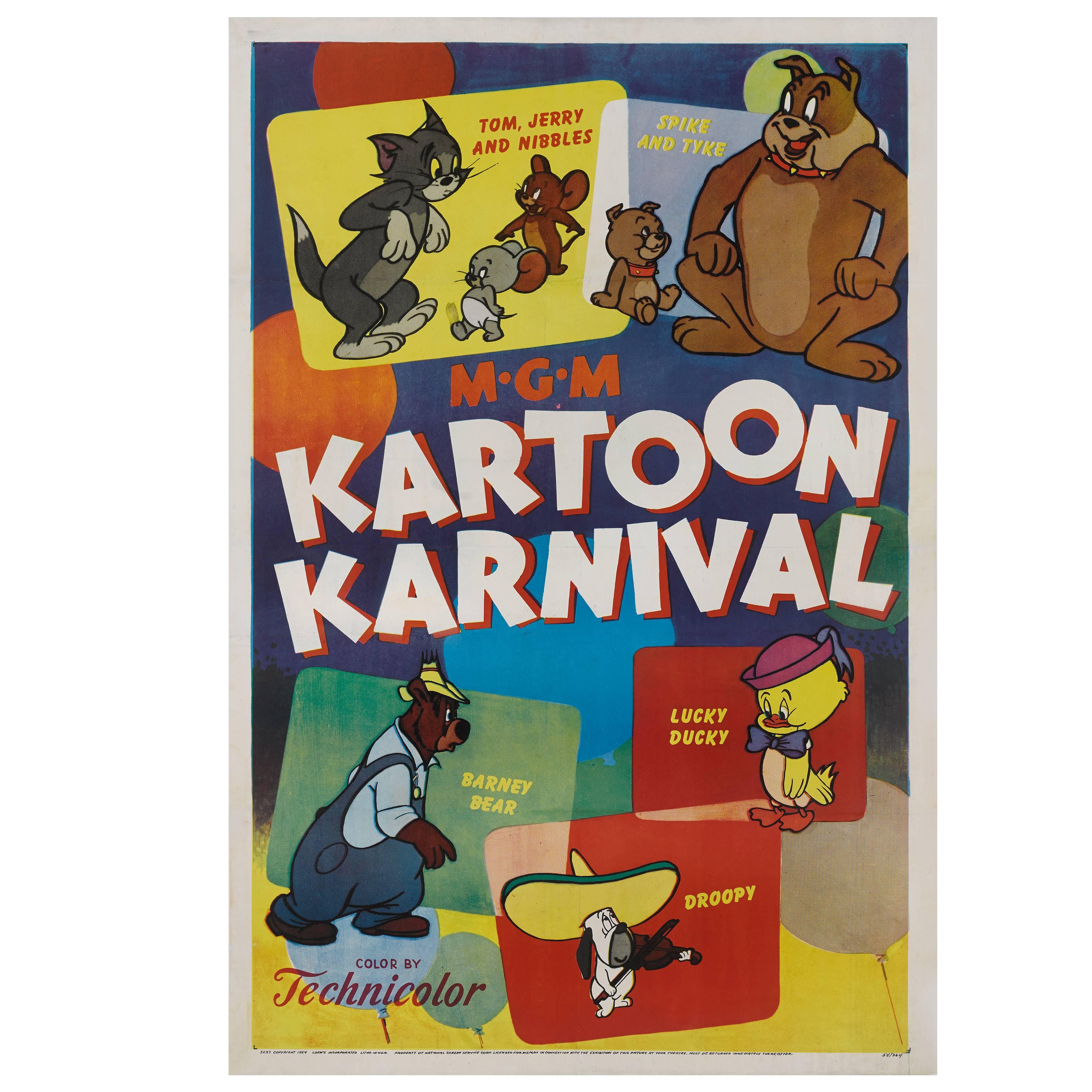 "Kartoon Karnival" Original US Movie Poster