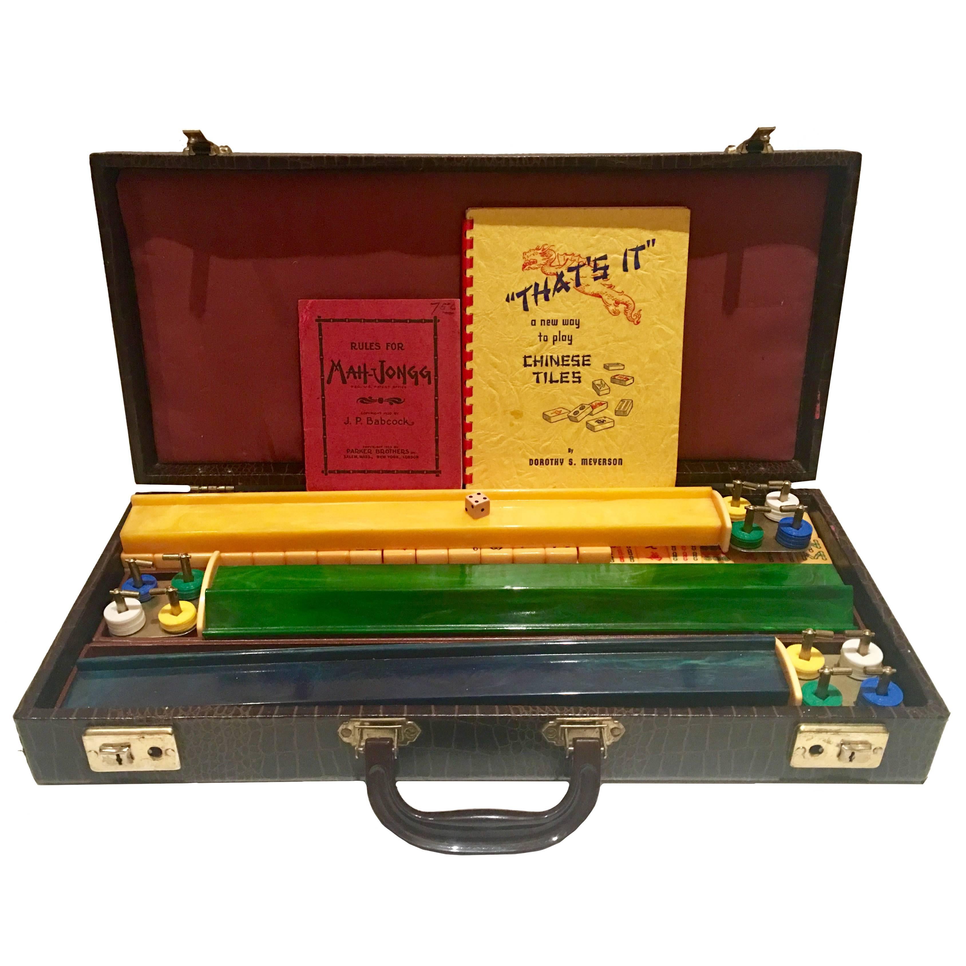 1920s Bakelite 171 Piece Mahjong Game Set