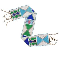 Late 19th or Early 20th Century Tribal Yao Beaded Sash, Malawi or Mozambique 11