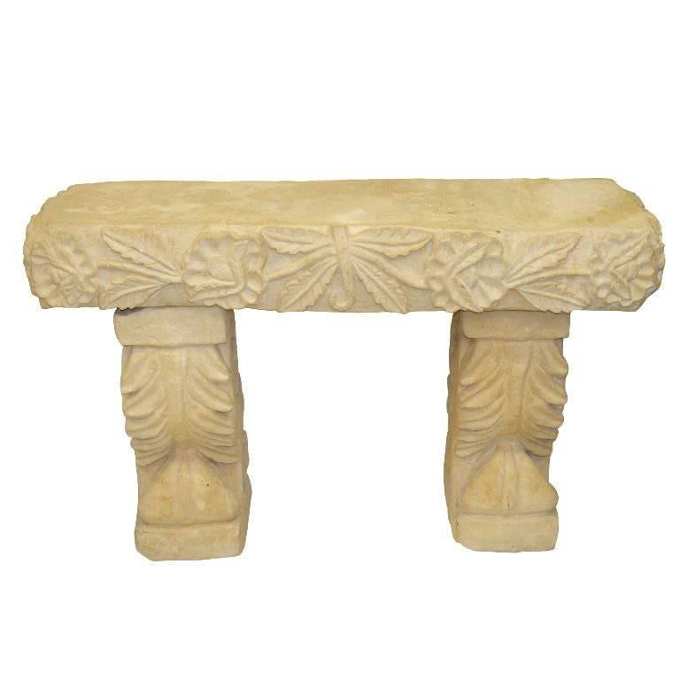 Faux Stone Console For Sale