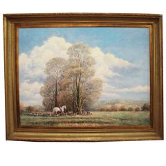 Large Horse Hunt Oil Painting by Gail Sherman Corbett 7