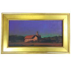 Vintage Robert Cardinal “Chapel on the Pond, North Truro, ” Framed