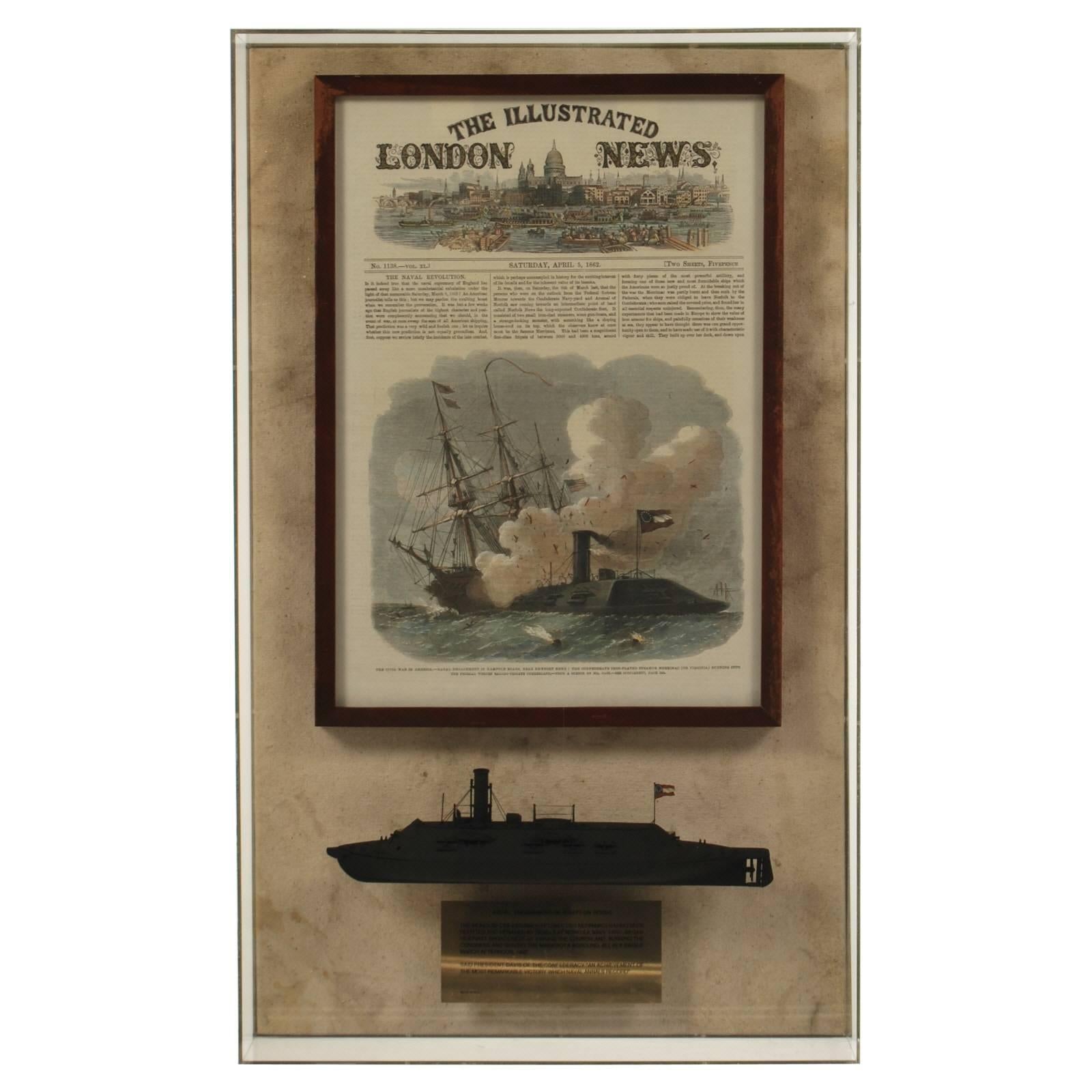 Scale Model of the Ironclad Css Virginia (Confederate States Navy) For Sale