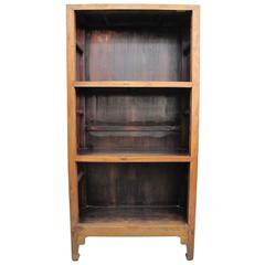 Antique 19th Century Chinese Elmwood Book Shelf