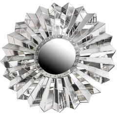 Circular Art Deco Style Sunburst Mirror 5
