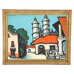 Painting by Sandford, C 1963, Oil