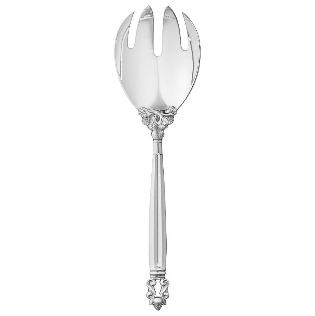 Acorn by Georg Jensen, Sterling Silver Serving Fork