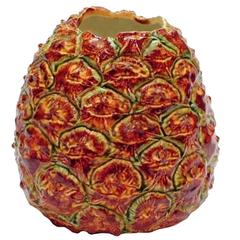 Vintage Dodie Thayer Majolica Pottery Pineapple Vase