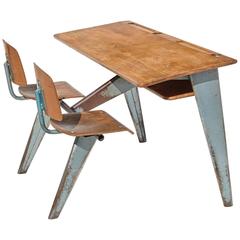 1946 Students' Desk by Jean Prouvé