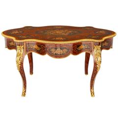 Napoleon III Period Antique Ormolu-Mounted Marquetry Table 10