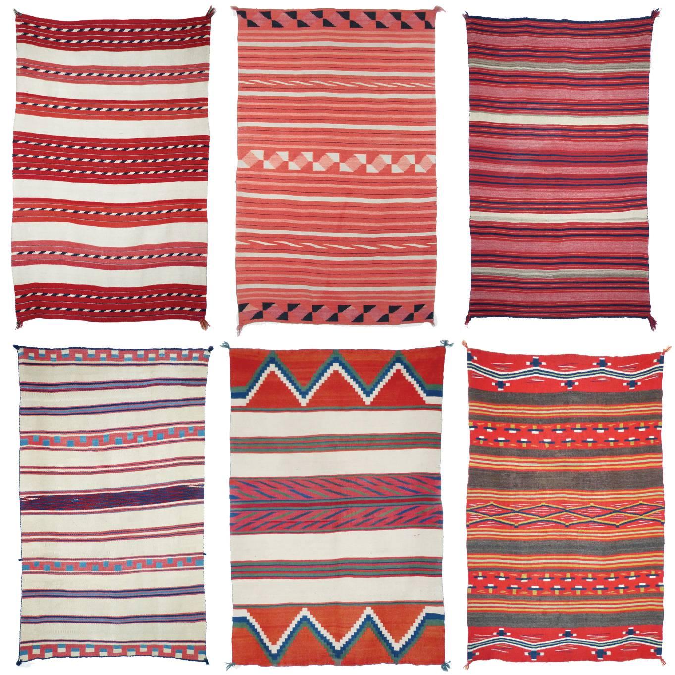 Navajo Child's Blanket Collection, circa 1865-1880 For Sale