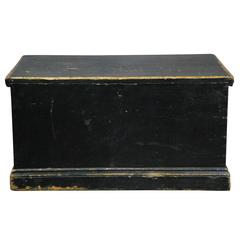 1840 Pine Tapered Sea Chest in Original Paint