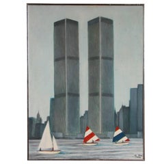 A. Toro Oil Painting Depicting World Trade Centre