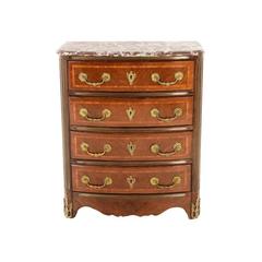 French Commode with Inlay, Bronze Mounts in the Transitional Style  Circa 1875