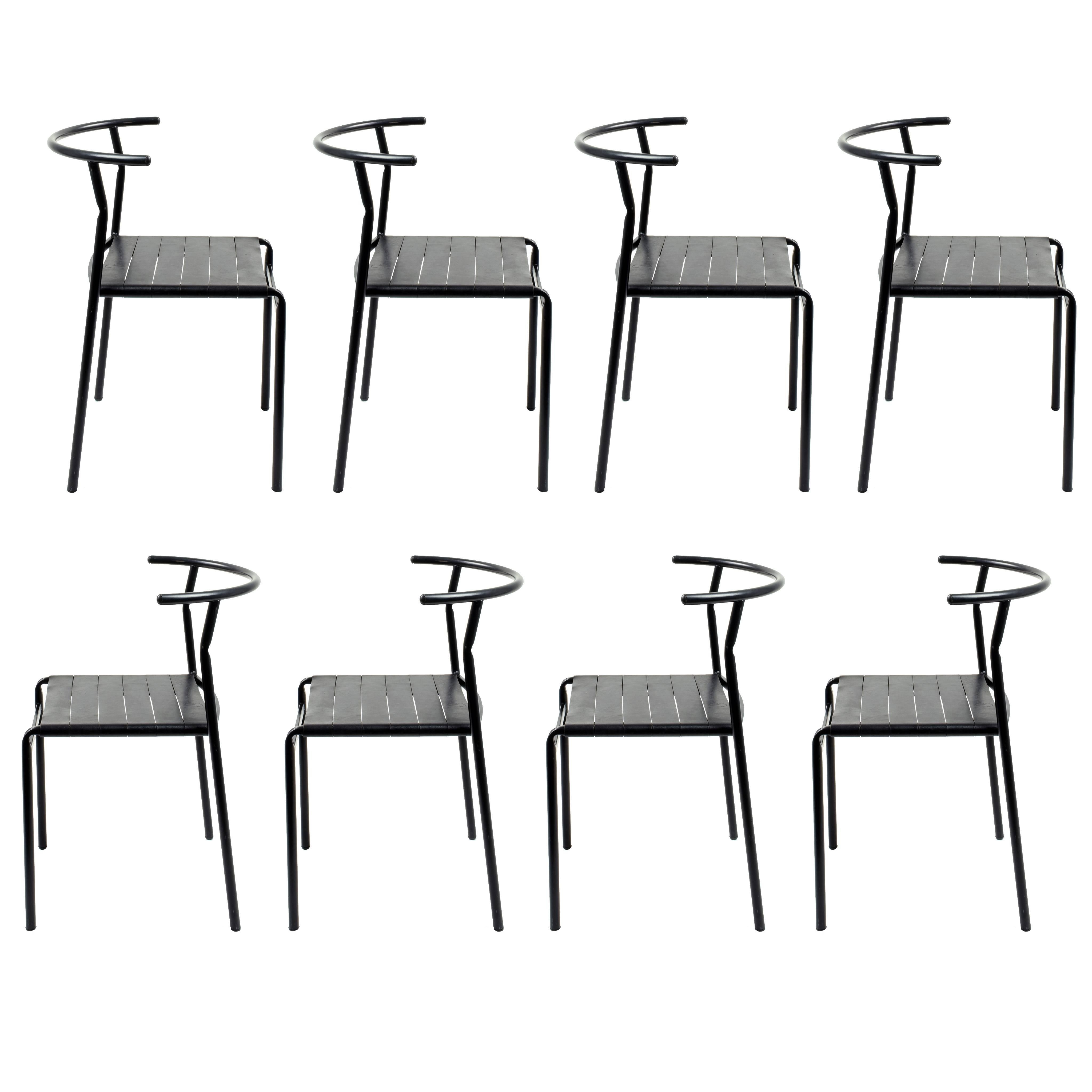 Philippe Starck Eight 'Café Chairs' for Baleri Italia, 1984, Café Costes Paris