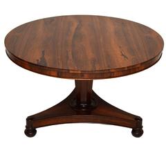 Antique William IV Rosewood Circular Dining Table